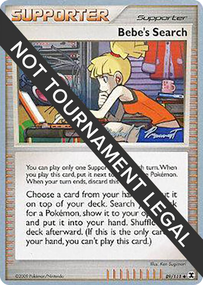 0089 Bebe's Search - 2010 (Michael Pramawat) Uncommon World Championship Decks