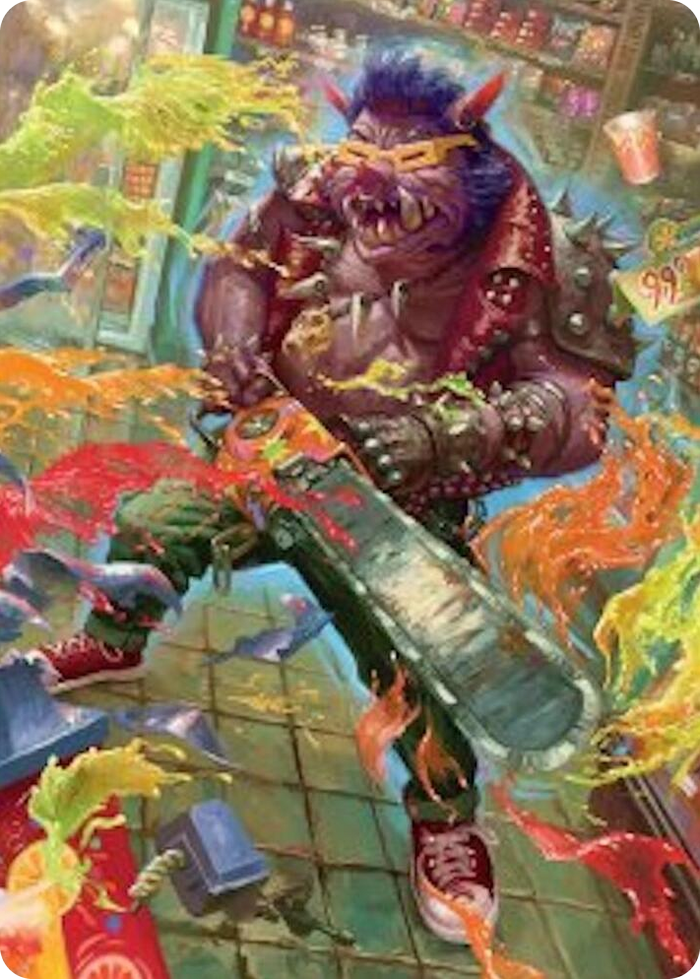 Bebop, Porcine Punk Art Card #52 S - Art Series: Teenage Mutant Ninja Turtles Pokemon card