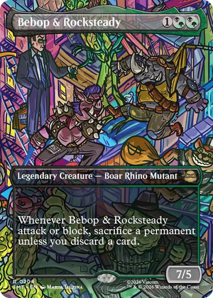 0204 Bebop & Rocksteady (Borderless) R Teenage Mutant Ninja Turtles