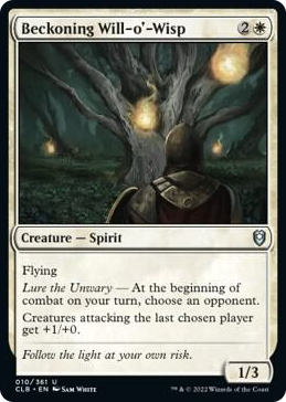 0010 Beckoning Will-o'-Wisp U Commander Legends: Battle for Baldur's Gate