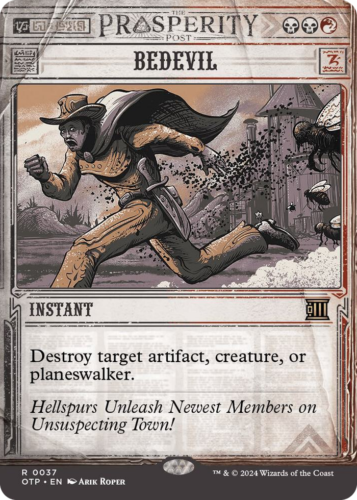 Bedevil #37 R - Outlaws of Thunder Junction: Breaking News Pokemon card