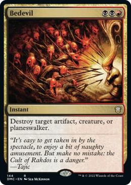 0144 Bedevil R Commander: Dominaria United