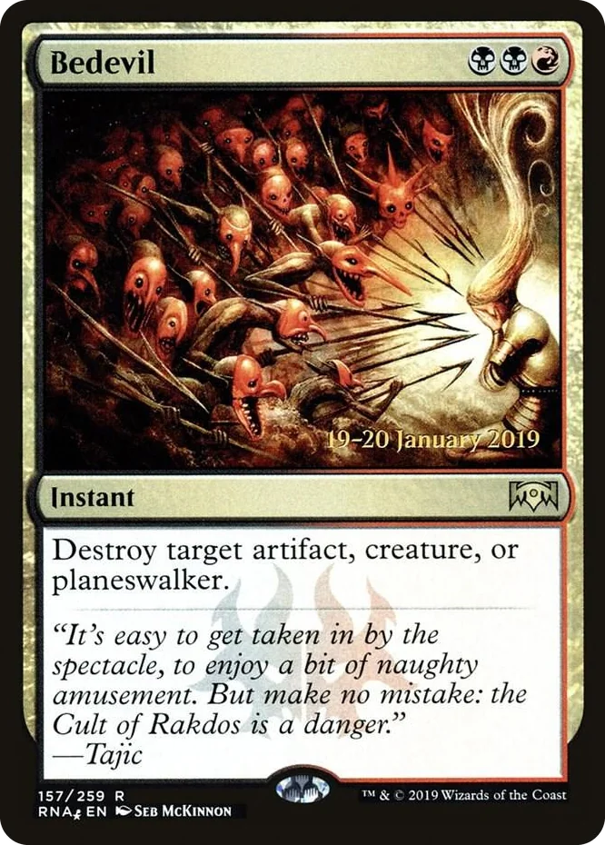 0157 Bedevil R Prerelease Cards