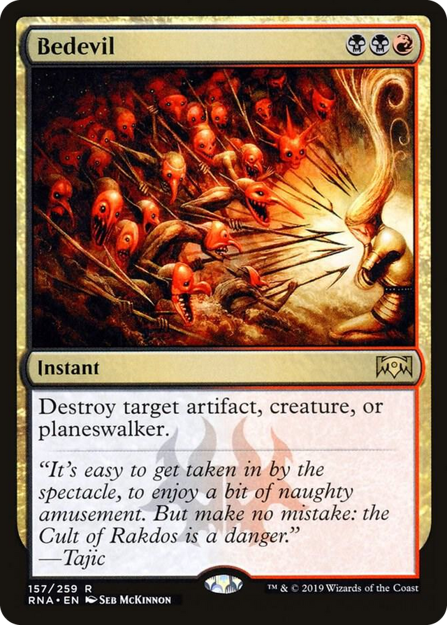 0157 Bedevil R Ravnica Allegiance