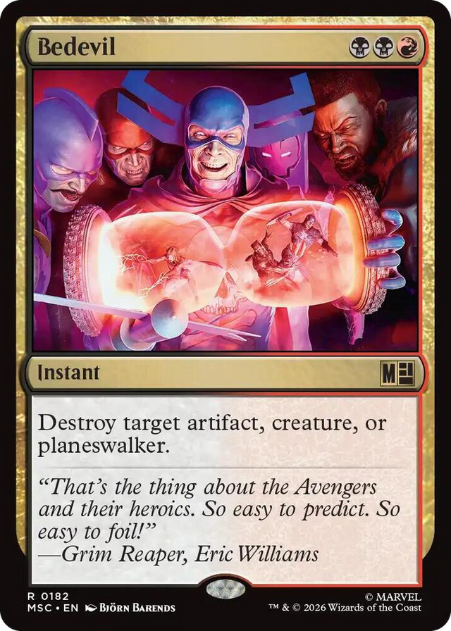 0182 Bedevil R Commander: Marvel Super Heroes