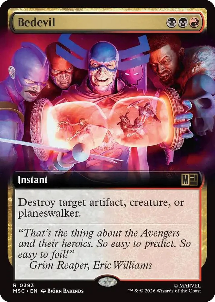 0393 Bedevil (Extended Art) R Commander: Marvel Super Heroes