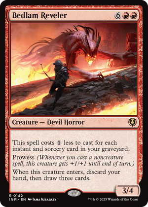 0142 Bedlam Reveler R Innistrad Remastered
