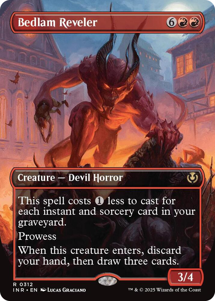 0312 Bedlam Reveler (Borderless) R Innistrad Remastered