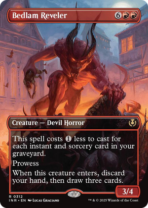 0312 Bedlam Reveler (Borderless) R Innistrad Remastered