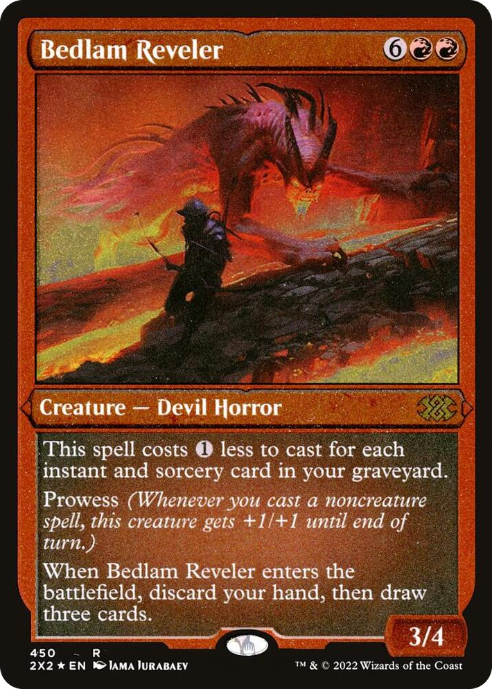 0450 Bedlam Reveler (Foil Etched) R Double Masters 2022