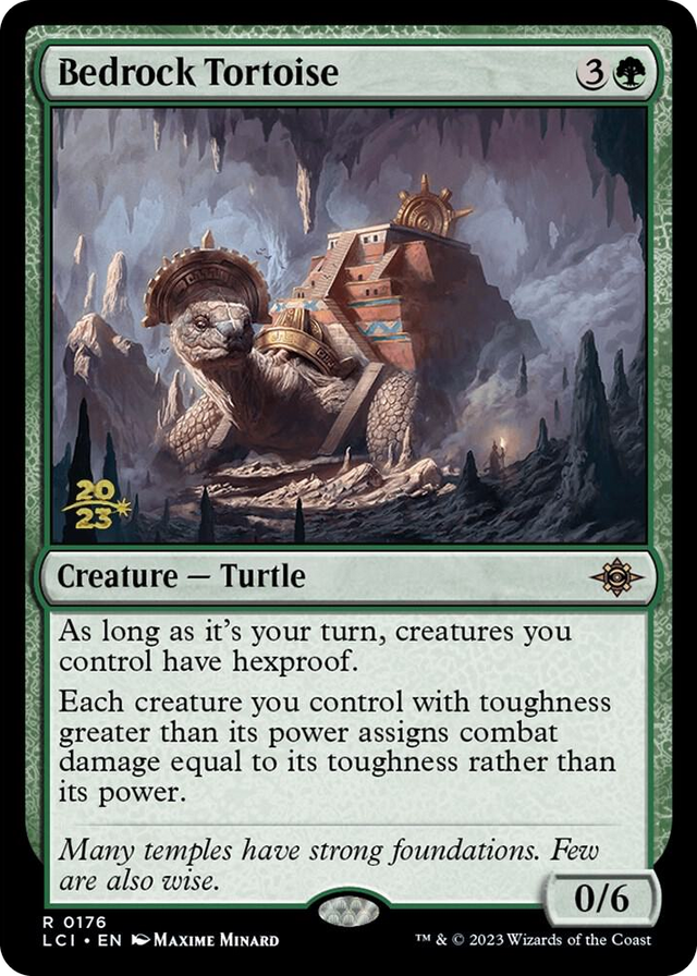 0176 Bedrock Tortoise R Prerelease Cards