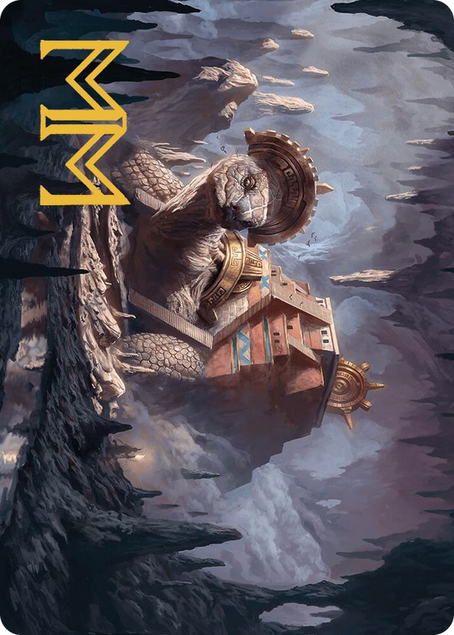 0023 Bedrock Tortoise Art Card (Gold-Stamped Signature) S Art Series: The Lost Caverns of Ixalan