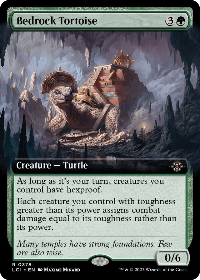 0378 Bedrock Tortoise (Extended Art) R The Lost Caverns of Ixalan