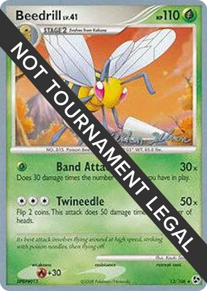 0013 Beedrill (13) - 2009 (Stephen Silvestro) Rare World Championship Decks