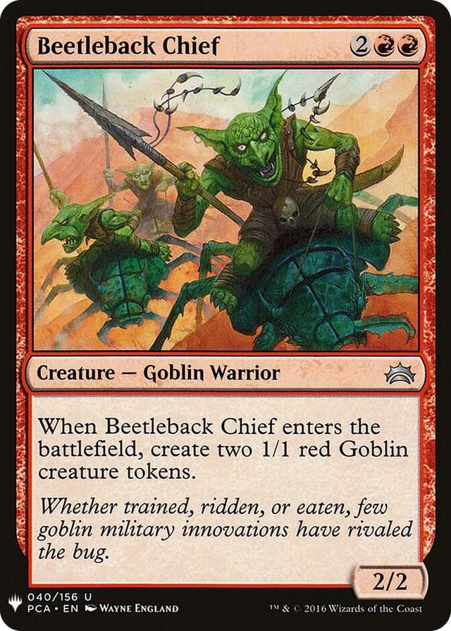 0040 Beetleback Chief U The List Reprints