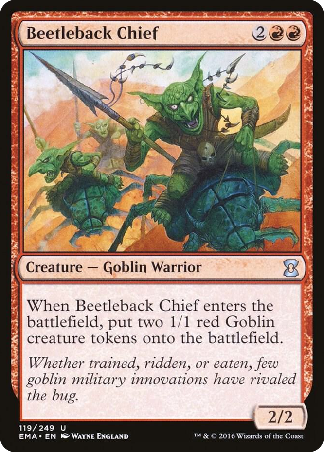 Beetleback Chief #119 U - Eternal Masters Pokemon card