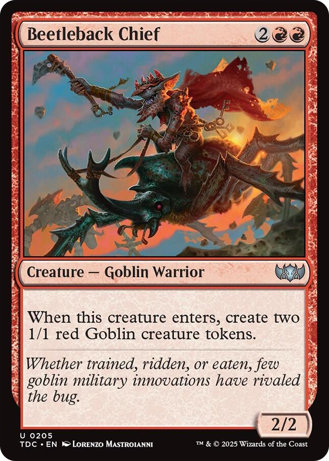 0205 Beetleback Chief U Commander: Tarkir: Dragonstorm