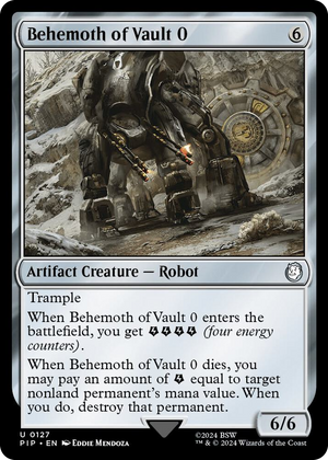 0127 Behemoth of Vault 0 U Universes Beyond: Fallout