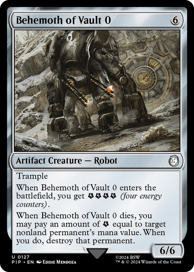 0127 Behemoth of Vault 0 U Universes Beyond: Fallout