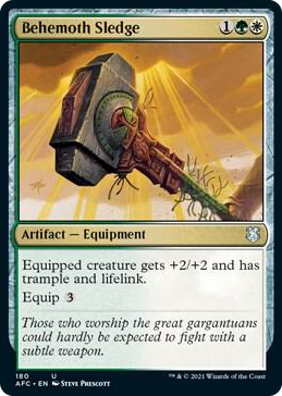 0180 Behemoth Sledge U Commander: Adventures in the Forgotten Realms