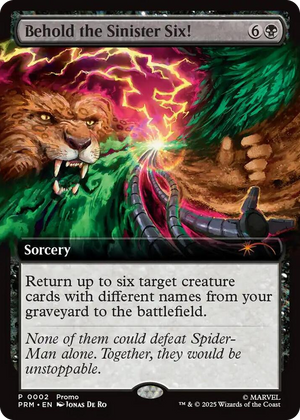 0002 Behold the Sinister Six! P Unique and Miscellaneous Promos