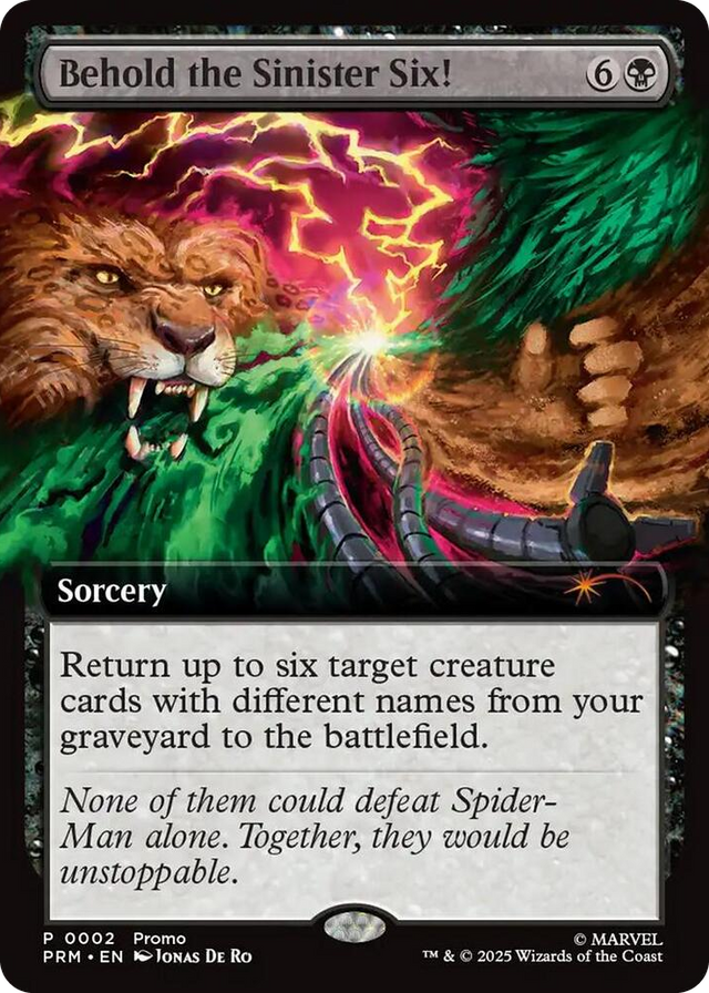 0002 Behold the Sinister Six! P Unique and Miscellaneous Promos