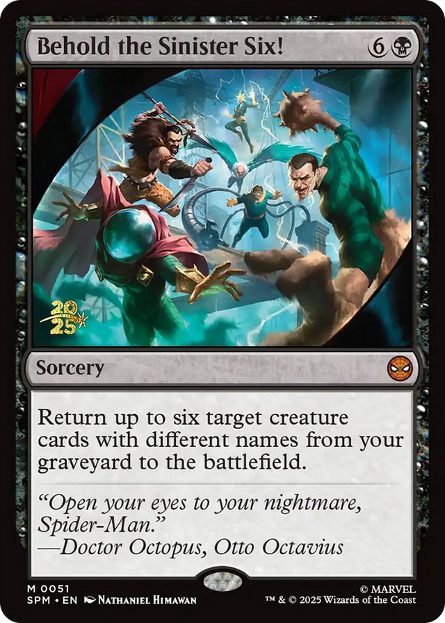 0051 Behold the Sinister Six! M Prerelease Cards