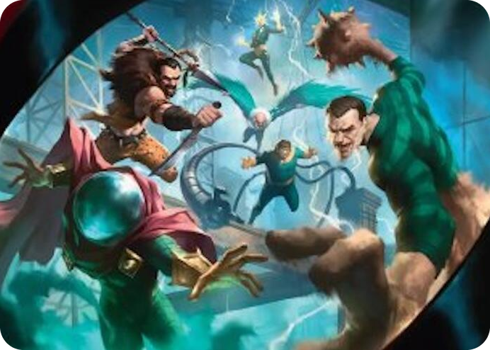 Behold the Sinister Six! Art Card (7/54) #7 S - Art Series: Marvel's Spider-Man Pokemon card