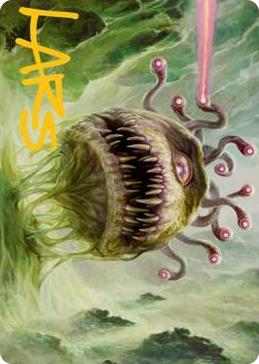 0001 Beholder Art Card (Gold-Stamped Signature) S Art Series: Adventures in the Forgotten Realms