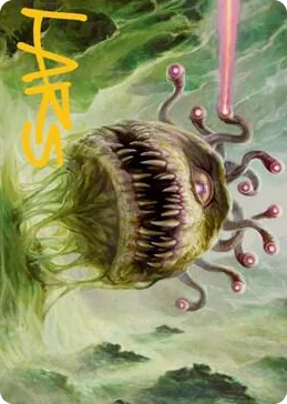 0001 Beholder Art Card (Gold-Stamped Signature) S Art Series: Adventures in the Forgotten Realms