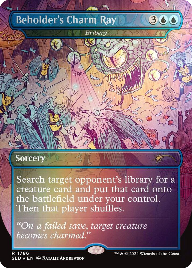 1786 Beholder's Charm Ray - Bribery (Rainbow Foil) R Secret Lair Drop Series