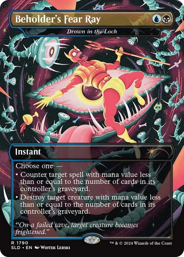Beholder's Fear Ray - Drown in the Loch #1790 R - Secret Lair Drop Series Pokemon card