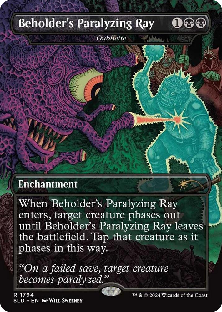 1794 Beholder's Paralyzing Ray - Oubliette R Secret Lair Drop Series