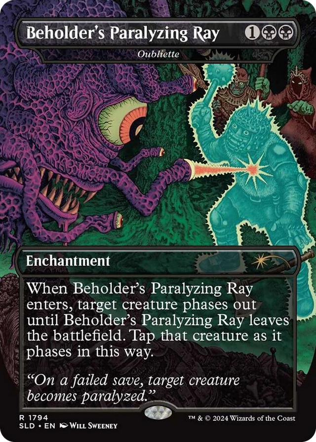 1794 Beholder's Paralyzing Ray - Oubliette R Secret Lair Drop Series
