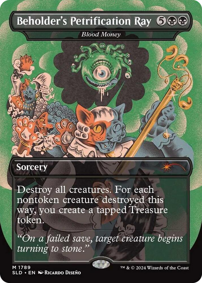 Beholder's Petrification Ray - Blood Money #1789 M - Secret Lair Drop Series Pokemon card
