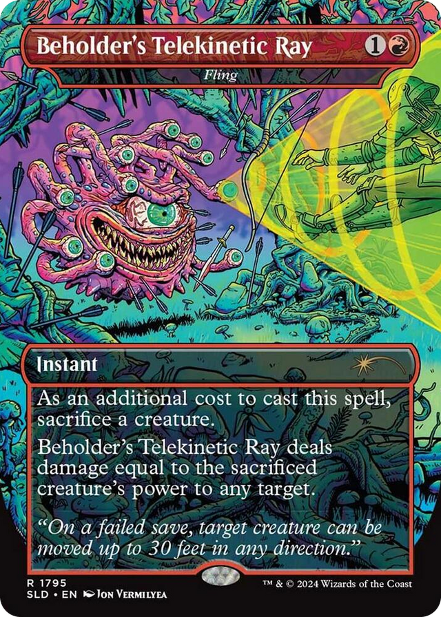 1795 Beholder's Telekinetic Ray - Fling R Secret Lair Drop Series