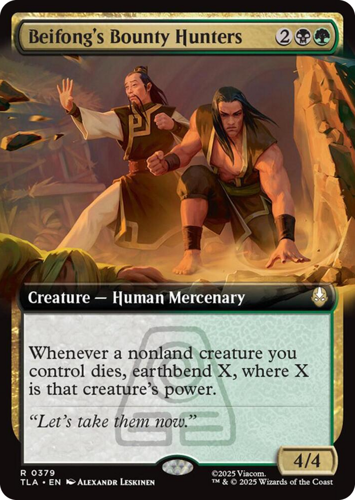 Beifong's Bounty Hunters (Extended Art) #379 R - The Last Airbender Pokemon card