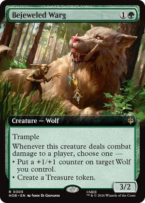 0305 Bejeweled Warg (Extended Art) R The Hobbit