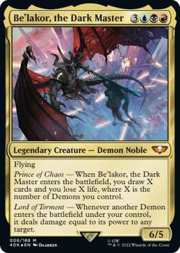 0006 Be'lakor, the Dark Master (Surge Foil) M Universes Beyond: Warhammer 40,000