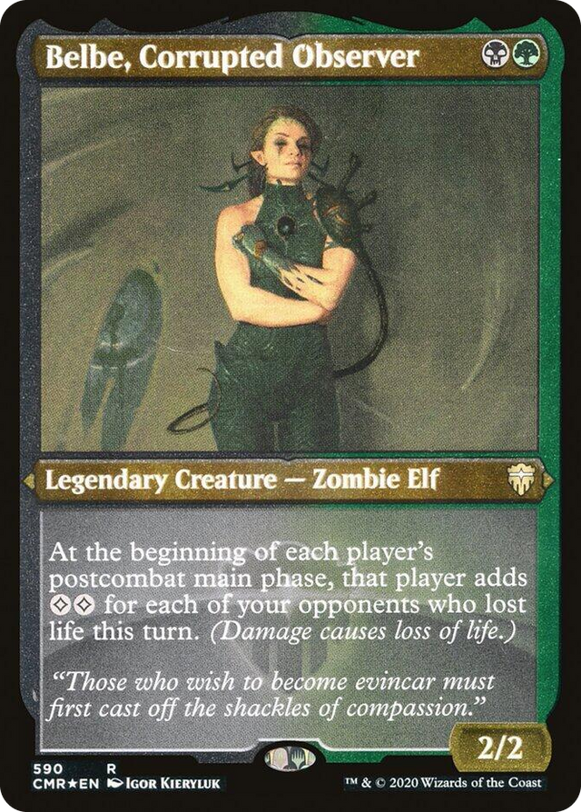 0590 Belbe, Corrupted Observer (Foil Etched) R Commander Legends