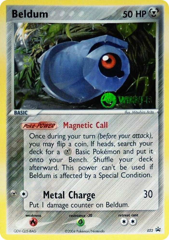0022 Beldum - 022 (League Promo) [Winner] Promo League & Championship Cards