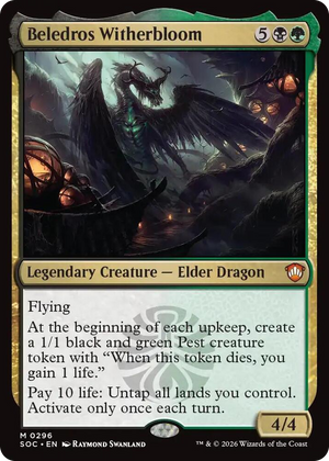 0296 Beledros Witherbloom M Commander: Secrets of Strixhaven