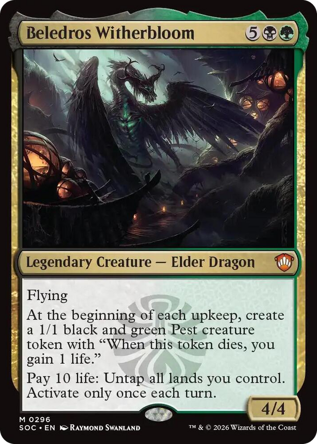 0296 Beledros Witherbloom M Commander: Secrets of Strixhaven