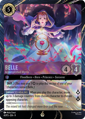 0041 Belle - Accomplished Mystic Promo Disney Lorcana Promo Cards
