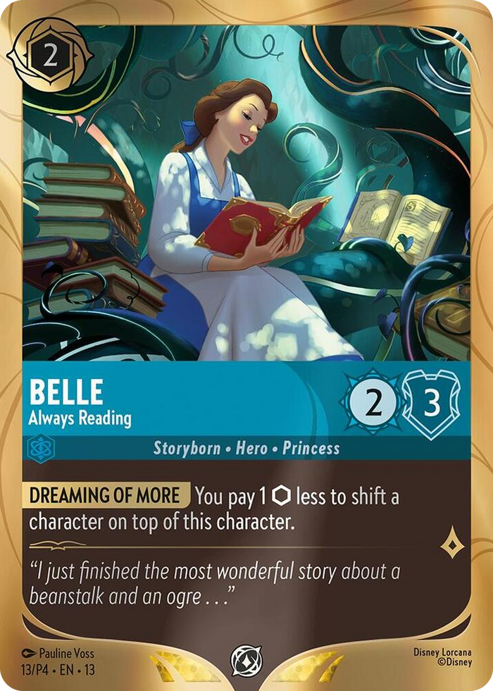 Belle - Always Reading #13 Promo - Disney Lorcana Promo Cards Pokemon card