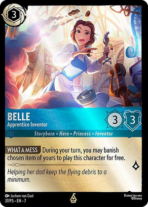 0037 Belle - Apprentice Inventor Promo Disney Lorcana Promo Cards