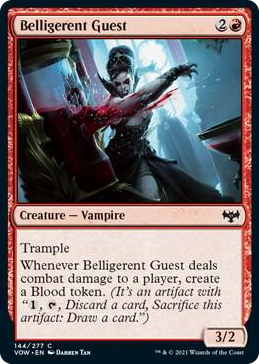 0144 Belligerent Guest C Innistrad: Crimson Vow