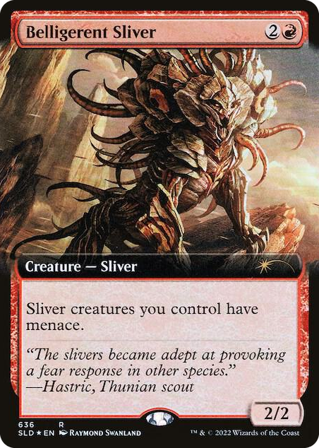 Belligerent Sliver (Extended Art) #636 R - Secret Lair Drop Series Pokemon card