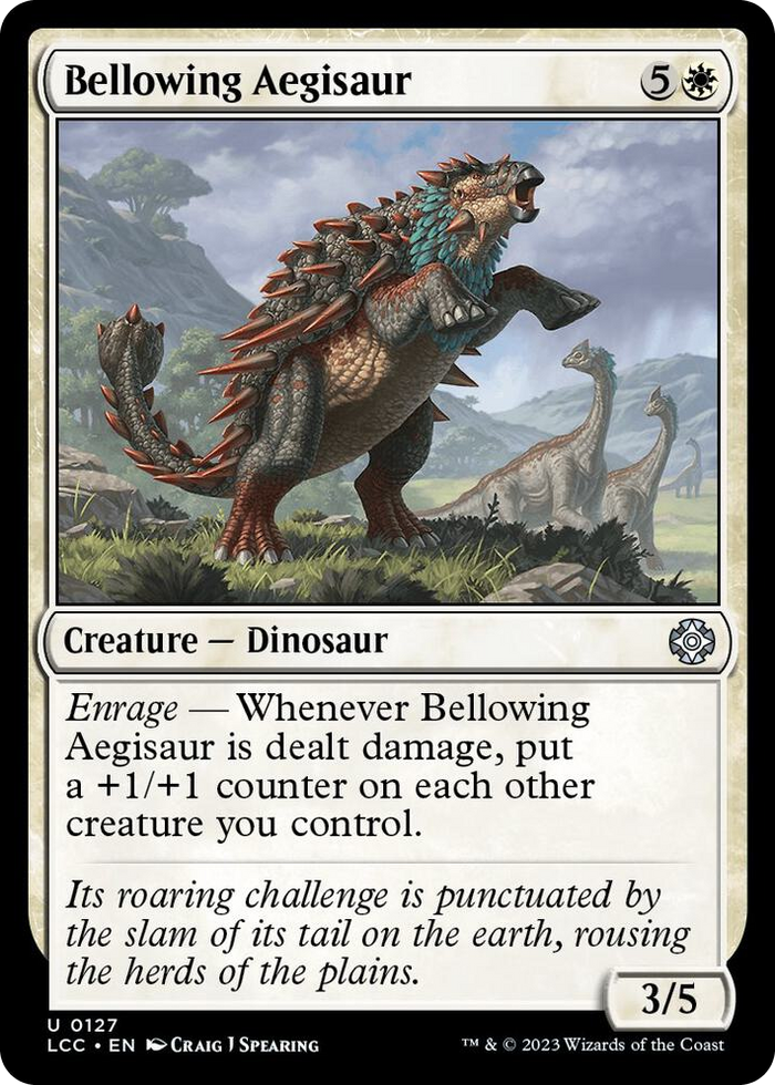 Bellowing Aegisaur #127 U - Commander: The Lost Caverns of Ixalan Pokemon card