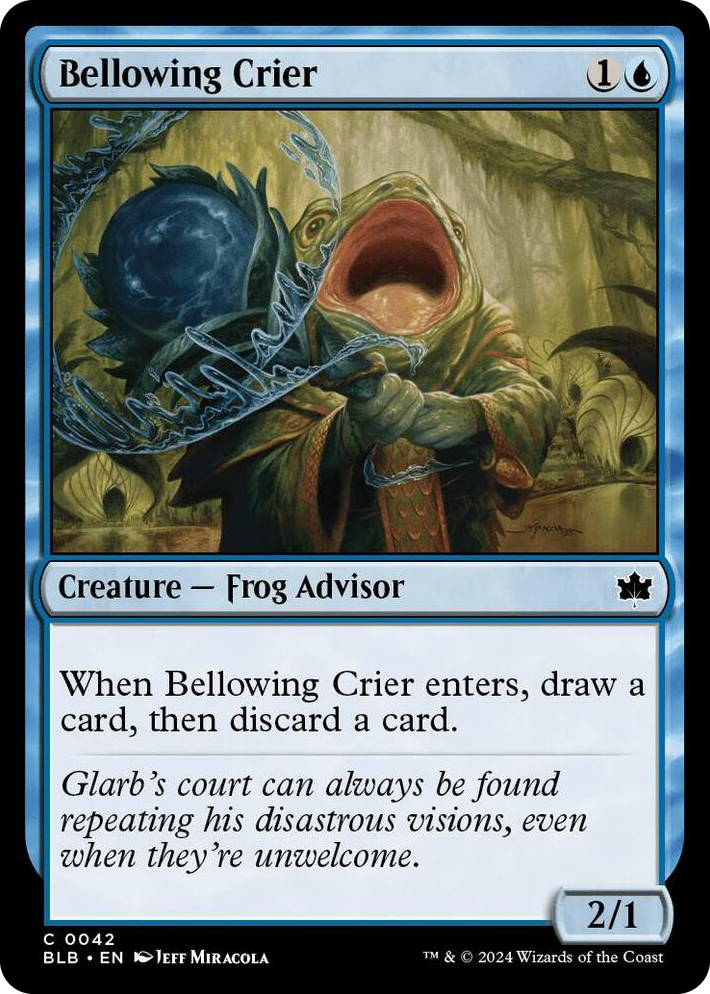 0042 Bellowing Crier C Bloomburrow